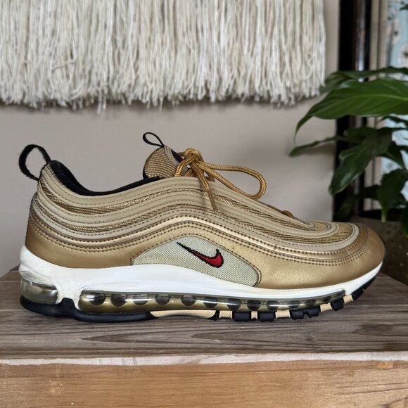 Nike Air Max 97 OG QS Metallic Gold (2017) 884421-700 Size 8.5 - Picture 8 of 17